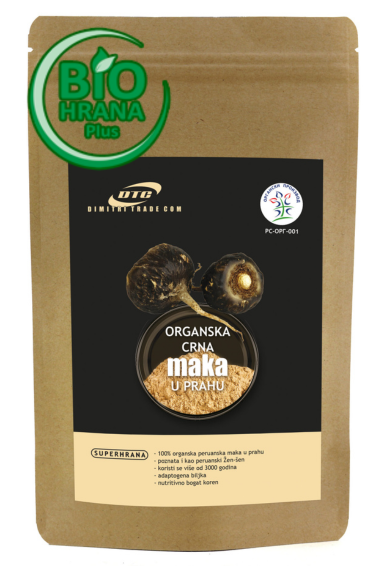 Organska crna maka u prahu 100g dtc